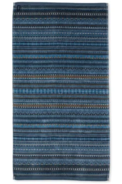 Badetuch Geometric Print Dunkelblau 55x100cm