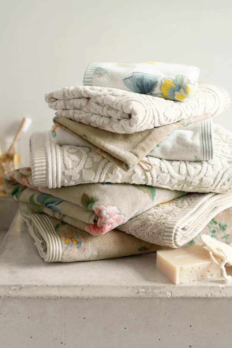 Badetuch Set/3 Tile de Pip Khaki 55x100 cm