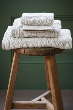 Badetuch Set/3 Tile de Pip Khaki 55x100 cm