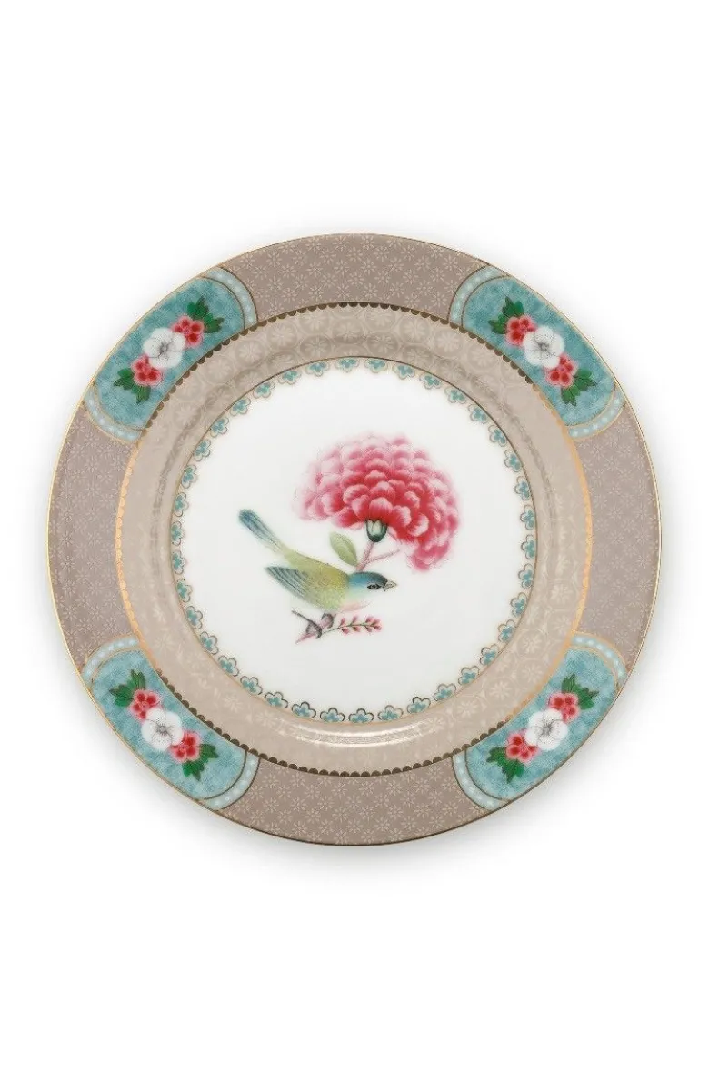 Blushing Birds Gebäckteller Khaki 17 cm