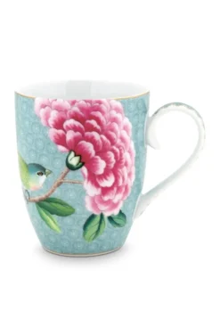 Blushing Birds Tasse groß blau