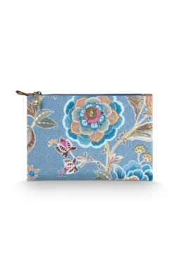 Charly Flaches Necessaire Mittel Matata Blau