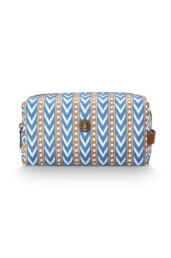 Coco Necessaire Mittel Samba Streifen Blau