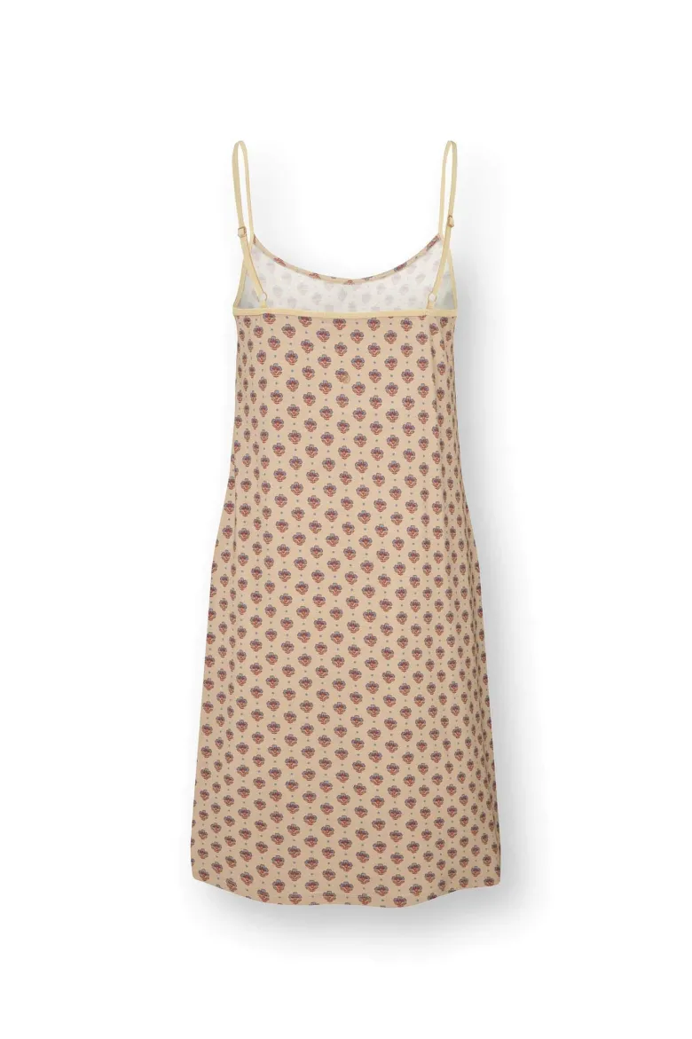 Diezel Ärmellos Nachthemd Jaipur Flower Khaki/Blau