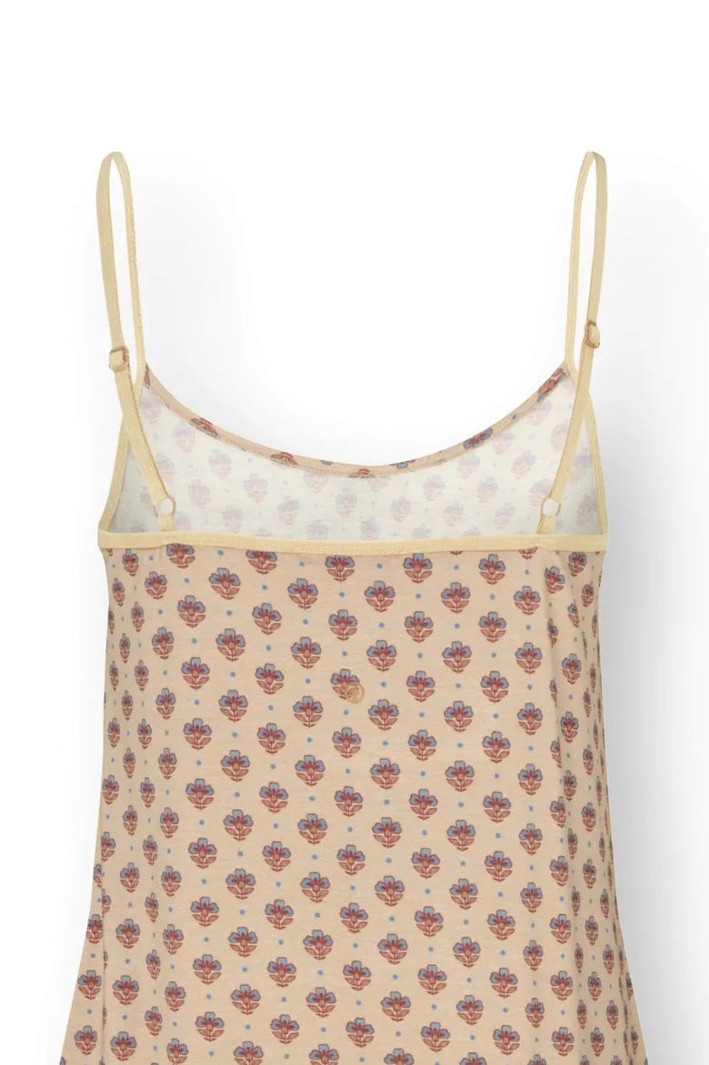 Diezel Ärmellos Nachthemd Jaipur Flower Khaki/Blau