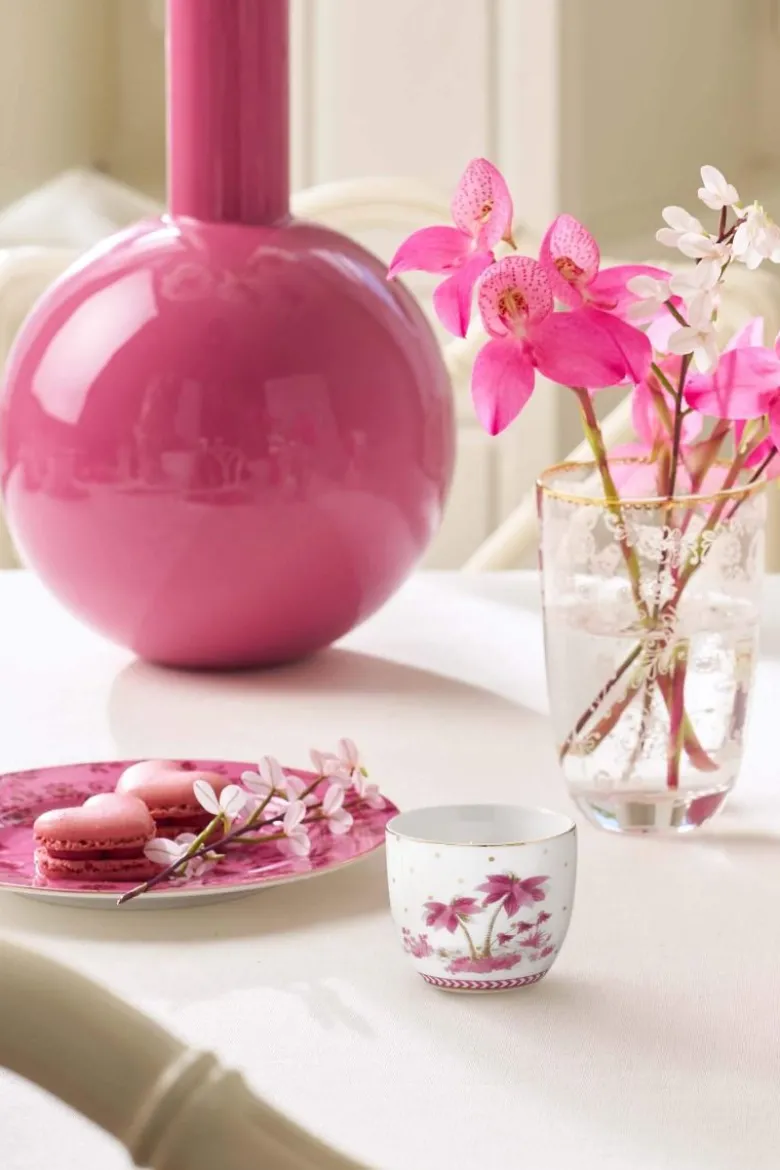 Eierbecher Jolie Punkte Gold Rosa
