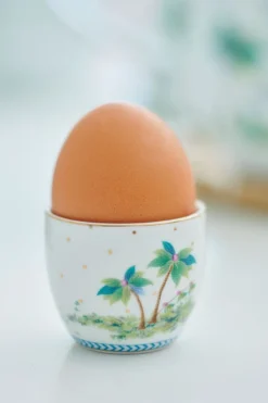 Eierbecher Jolie Punkte Gold Blau