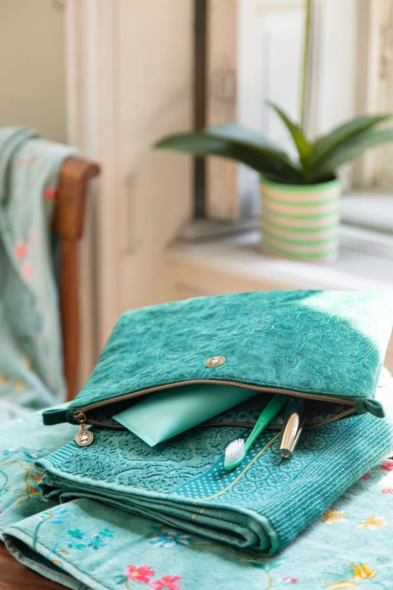 Flaches Necessaire Gross Quiltey Days Grün