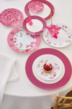Gebäckteller Jolie Blumen Rosa 17cm