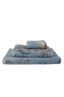 Große Handtuch Secret Garden Blau 70x140cm