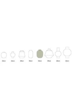 Metall Vase Khaki 32cm