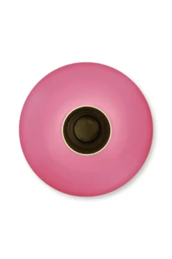 Metall Vase Mittel Rosa 33cm