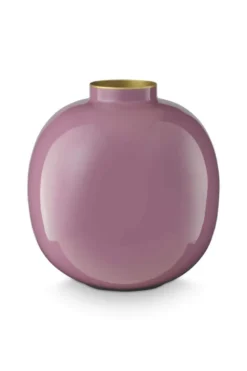 Metall Vase Violett 23cm