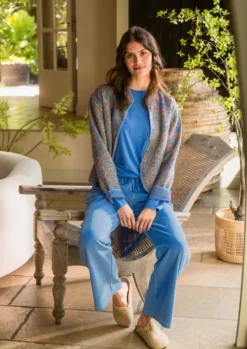 Nova Jacke Ornamento Blau