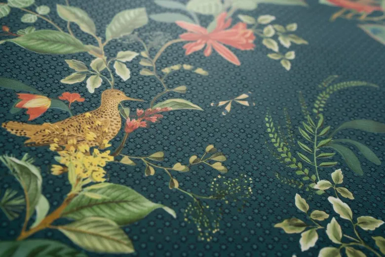 Pip Studio Floris Vliestapete Dunkel Blau