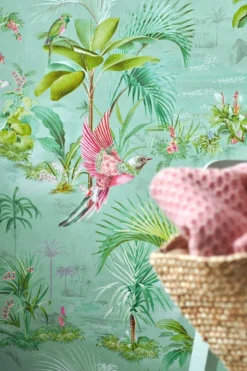 Pip Studio Palm Scene Vliestapete Blau