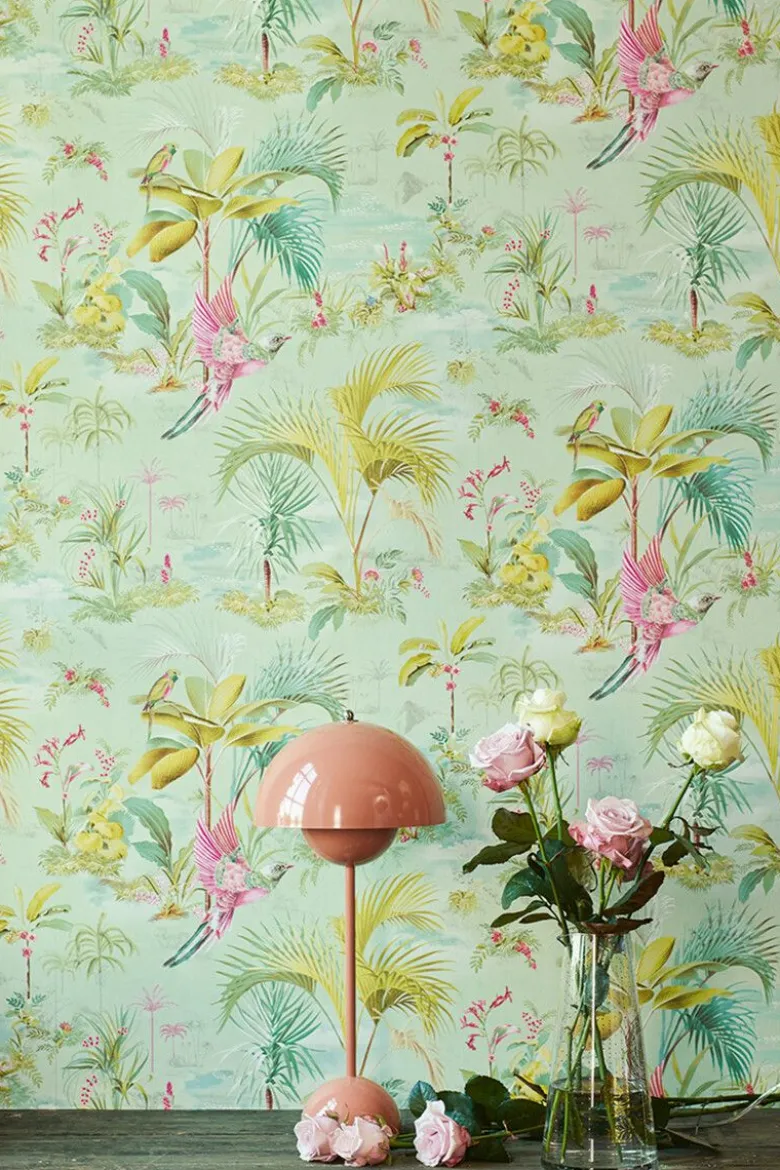 Pip Studio Palm Scene Vliestapete Grün