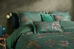 Quadratisches Zierkissen Quilty Dreams Grün