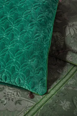 Quadratisches Zierkissen Quilty Dreams Grün