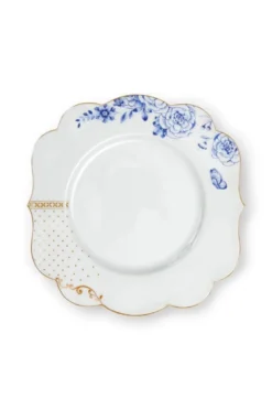 Royal White Frühstücksteller golden dots 23,5 cm