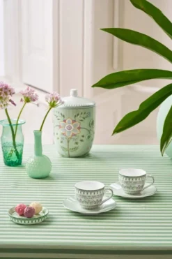 Set/2 Espresso Tassen & Untertassen Lily&Lotus Hellgrün