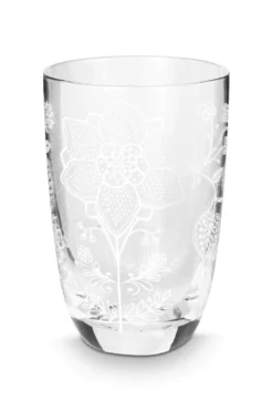 Set/2 Longdrinkgläser Blume Weiss
