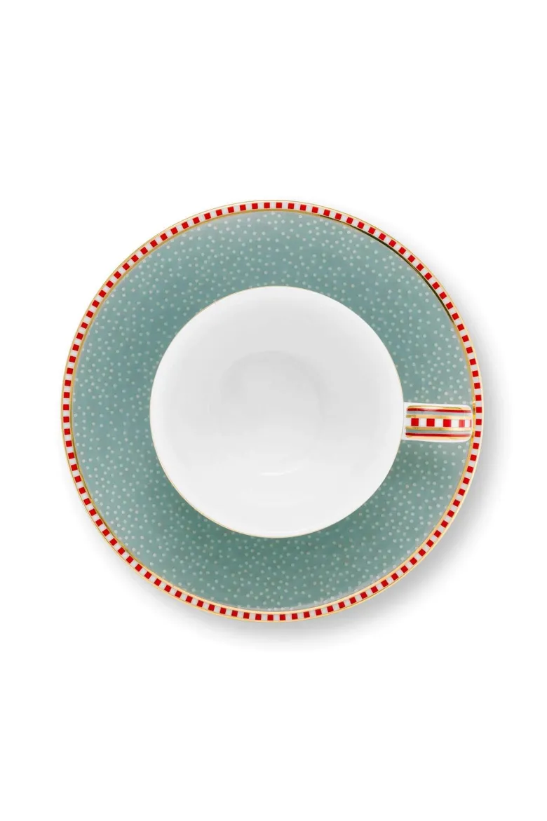 Set/2 Tasses et Soucoupes à Expresso Blooming Tales Blau 120ml