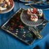 Tablett Metall Mittel Berry Blues Dunkel Blau