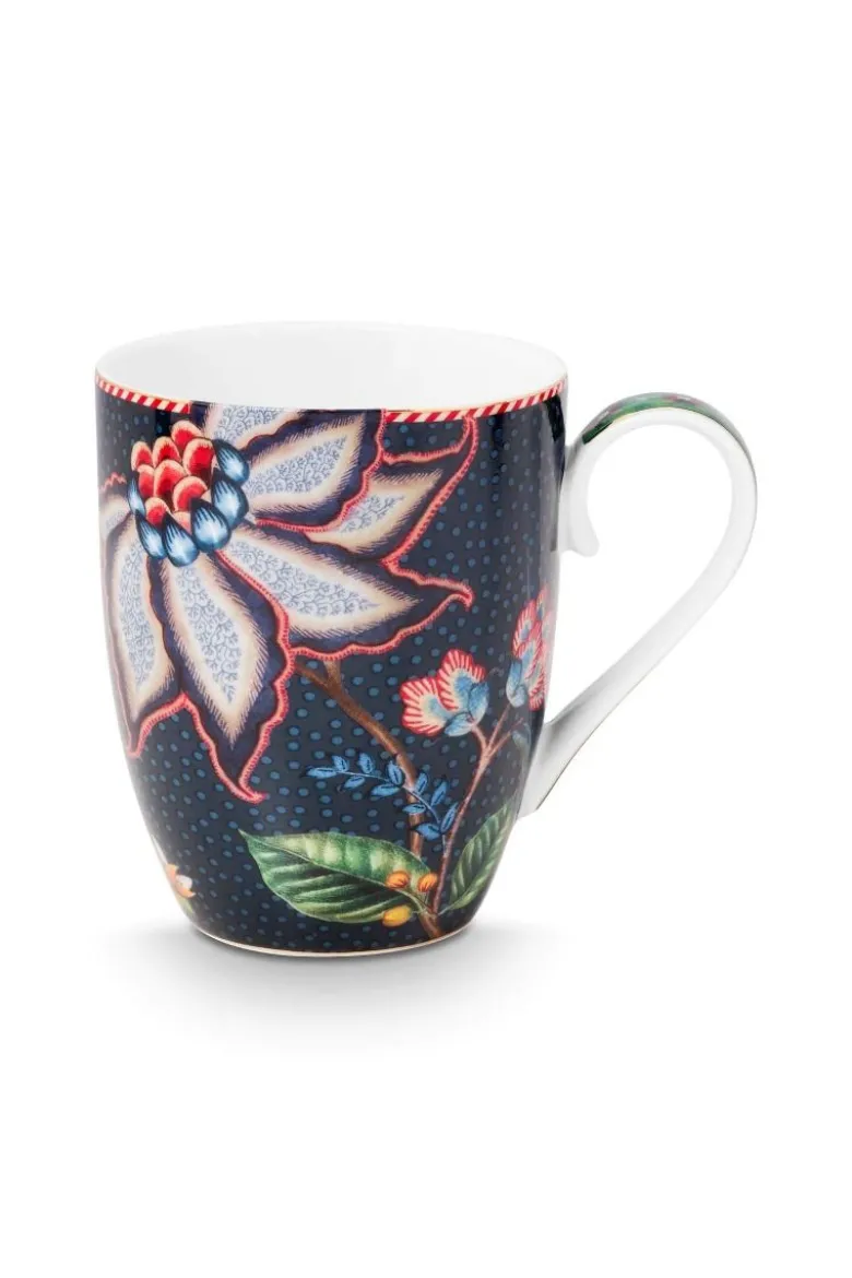 Tasse Gross Flower Blues Blau