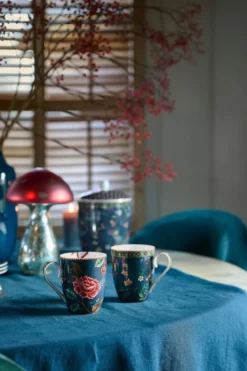Tasse Gross Flower Blues Blau