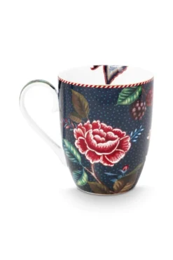 Tasse Gross Flower Blues Blau