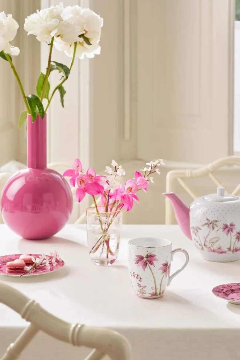 Tasse Gross Jolie Punkte Gold Rosa