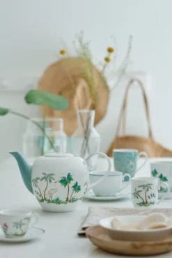 Tasse Gross Jolie Punkte Gold Blau