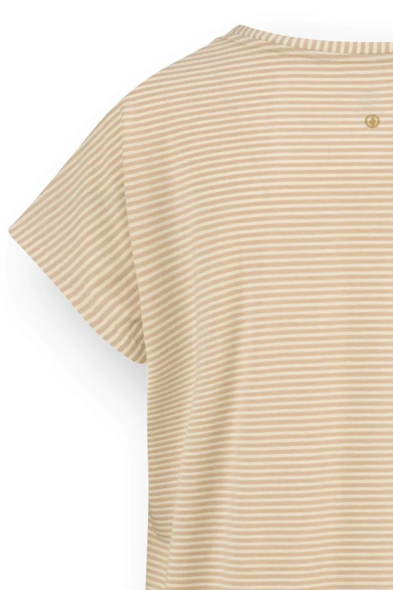 Tatum Top Kurze Ärmeln Little Sumo Stripe Sand