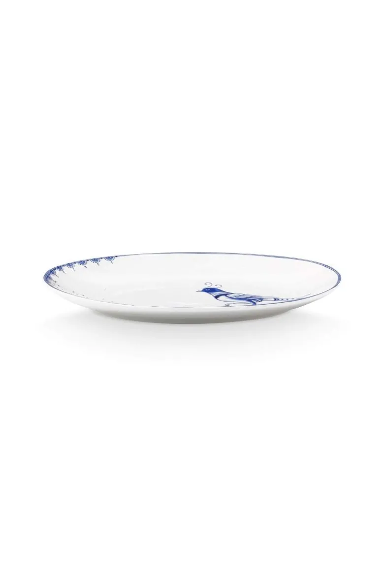 Teller Oval Pip & The Blue Bird Weiß 21.5cm