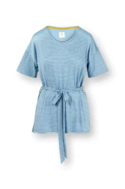 Tonya Top Kurze Ärmeln Little Sumo Stripe Blau