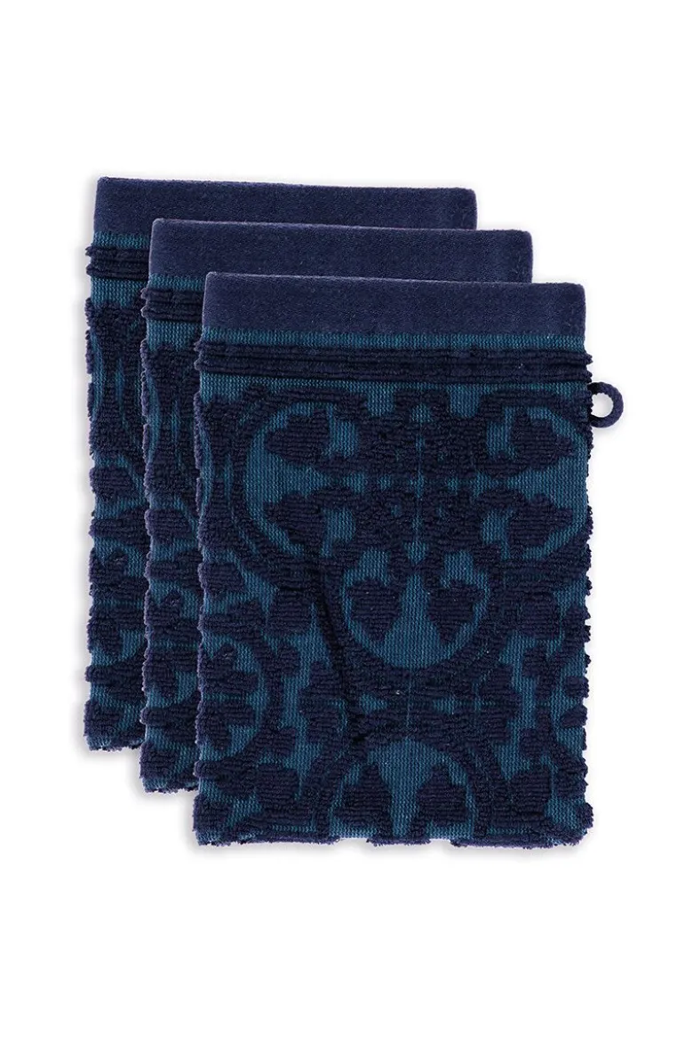 Waschlappen Set/3 Tile de Pip Dunkelblau 16x22 cm